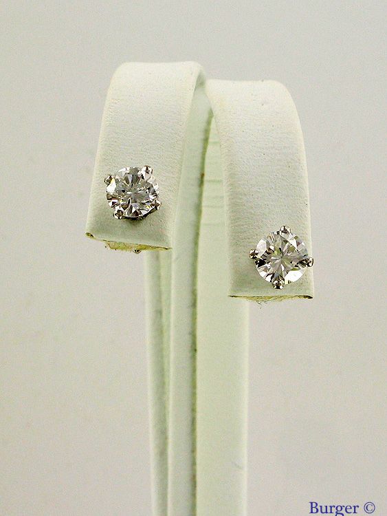Allgemein - 14K White Gold Diamond earrings
