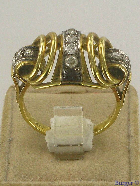 Diverse - 14K Yellow Gold Diamond Ring