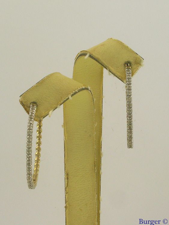Allgemein - 14K Yellow Gold Earrings with Diamonds