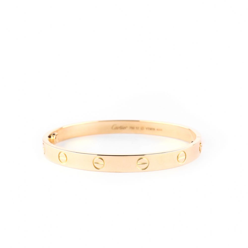 Cartier - 18K Love Bracelet Yellow-Gold Size 17