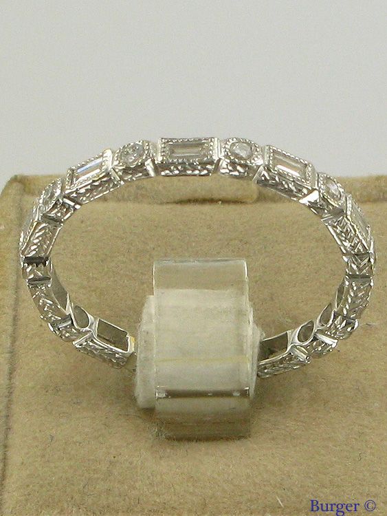 Miscellaneous - 18k White Gold Alliance ring with Diamonds