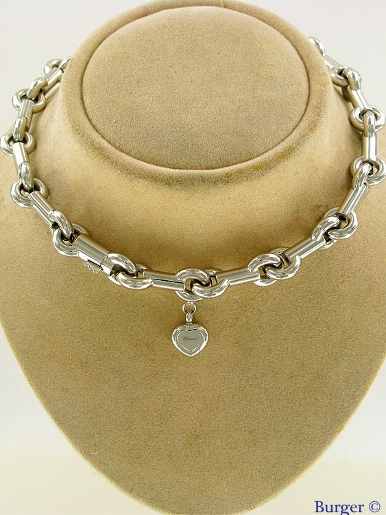 Chopard - Les Chaines Cliquet 18K White Gold Necklace