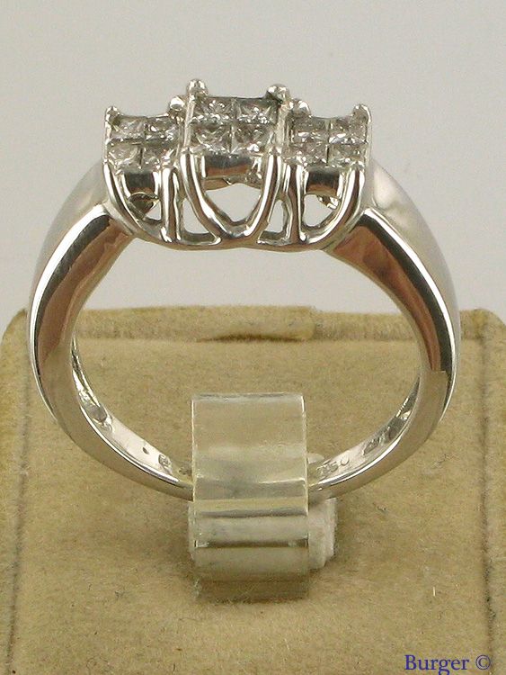 Diverse - 18k White Gold ring with Diamonds
