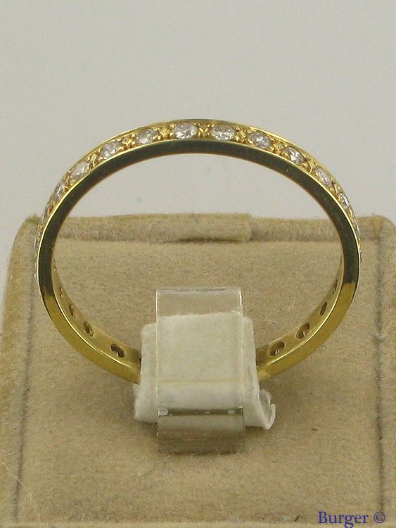 Allgemein - 18K Yellow Gold ETERNITY/ALLIANCE Ring with Diamonds
