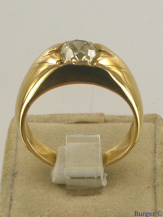 Allgemein - 18K Yellow Gold Diamond Ring