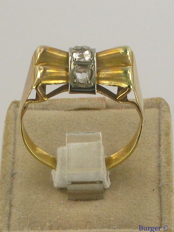 Allgemein - 18K Yellow Gold ring with Diamonds