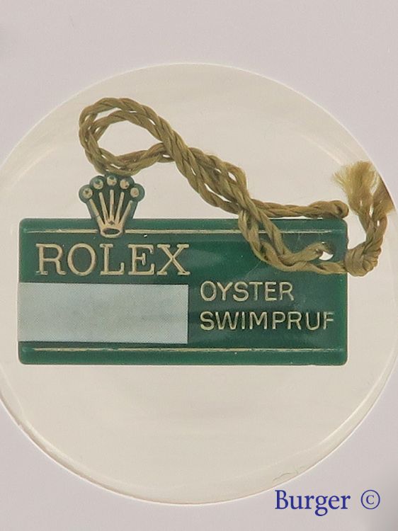 Authentic Oyster Swimpruf Tag - Rolex 