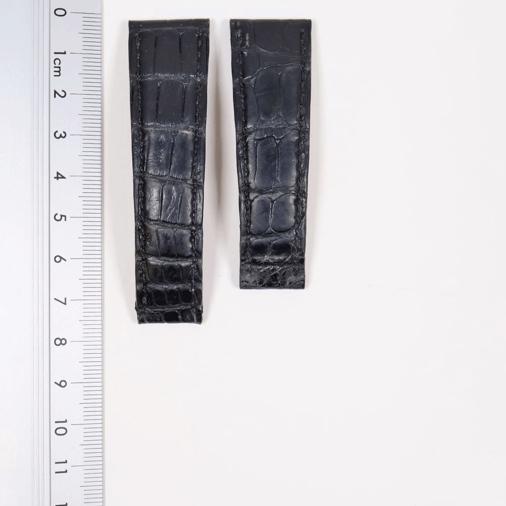Rolex - Black Leather Croco Strap