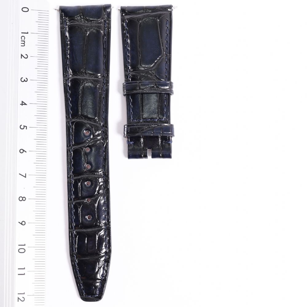 IWC - Blue Croco Leather Santoni Strap 22 / 18 MM