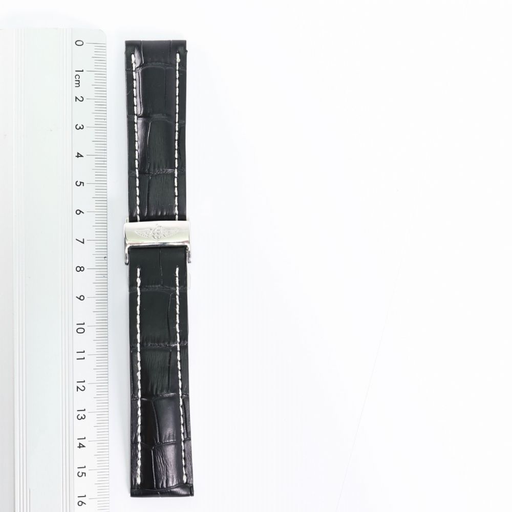 Breitling - Black Leather Strap 22 MM / 20 MM