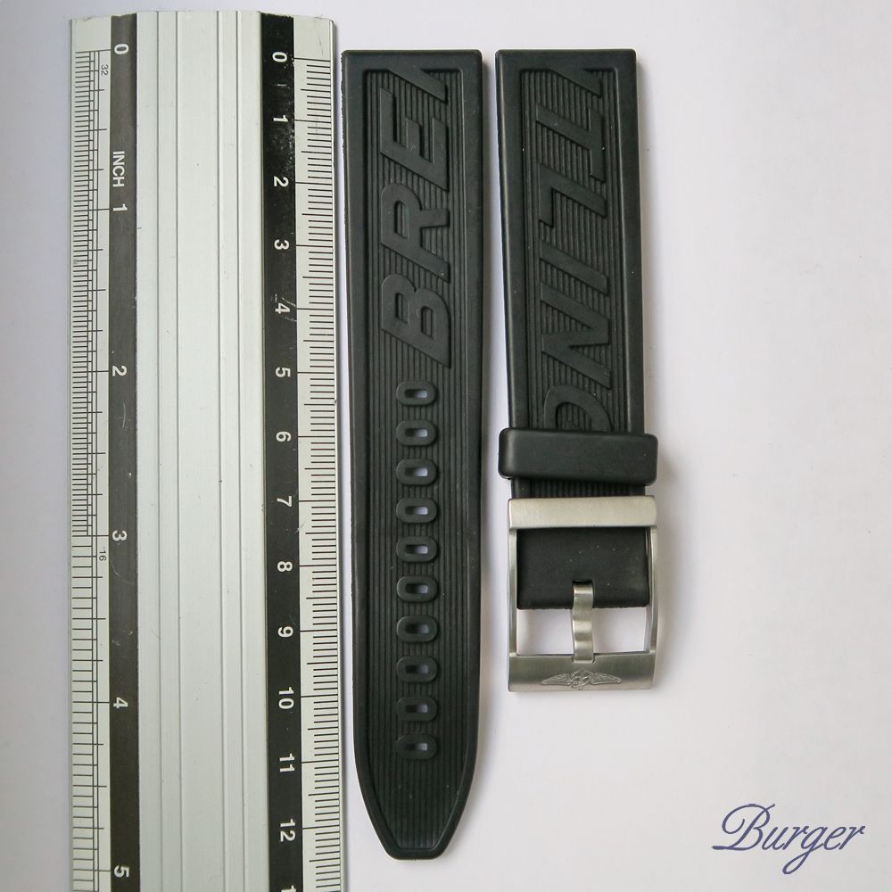 Breitling - Black Rubber Strap With Pin Buckle