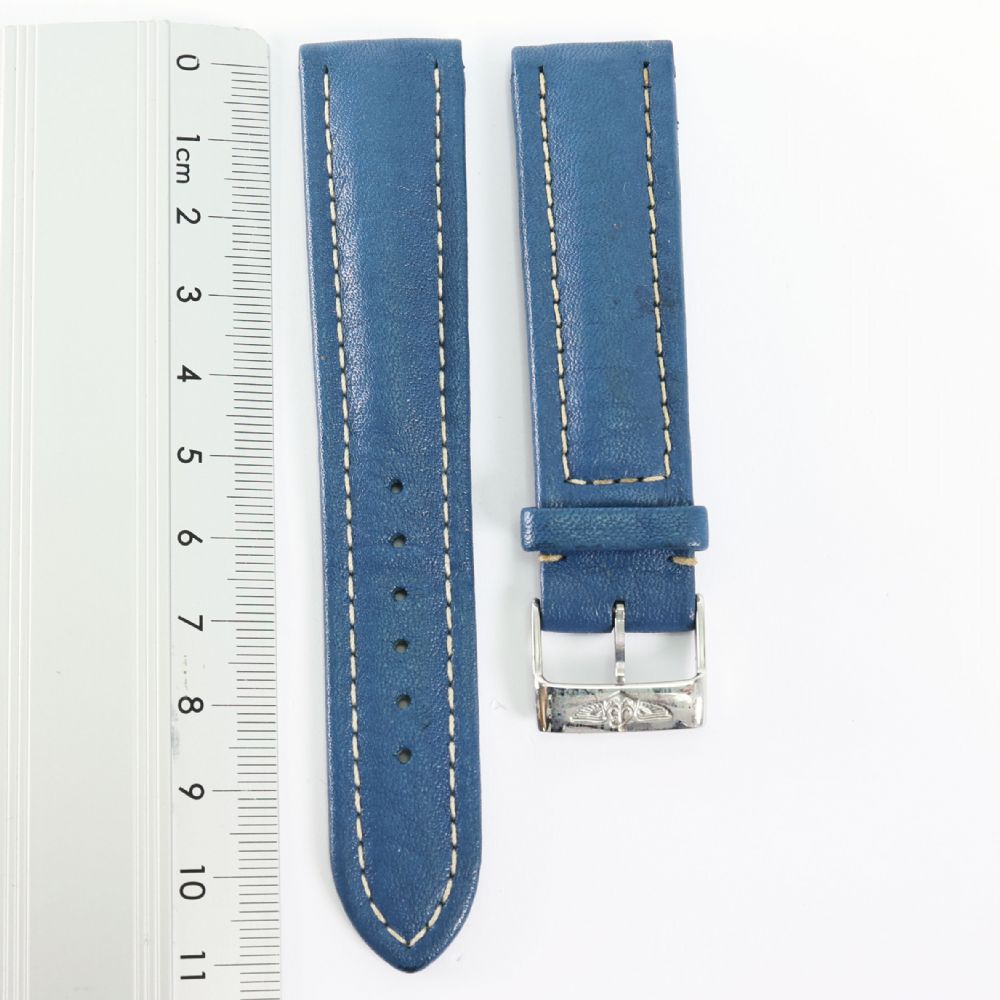 Breitling - Blue Leather Strap 20 MM / 18 MM