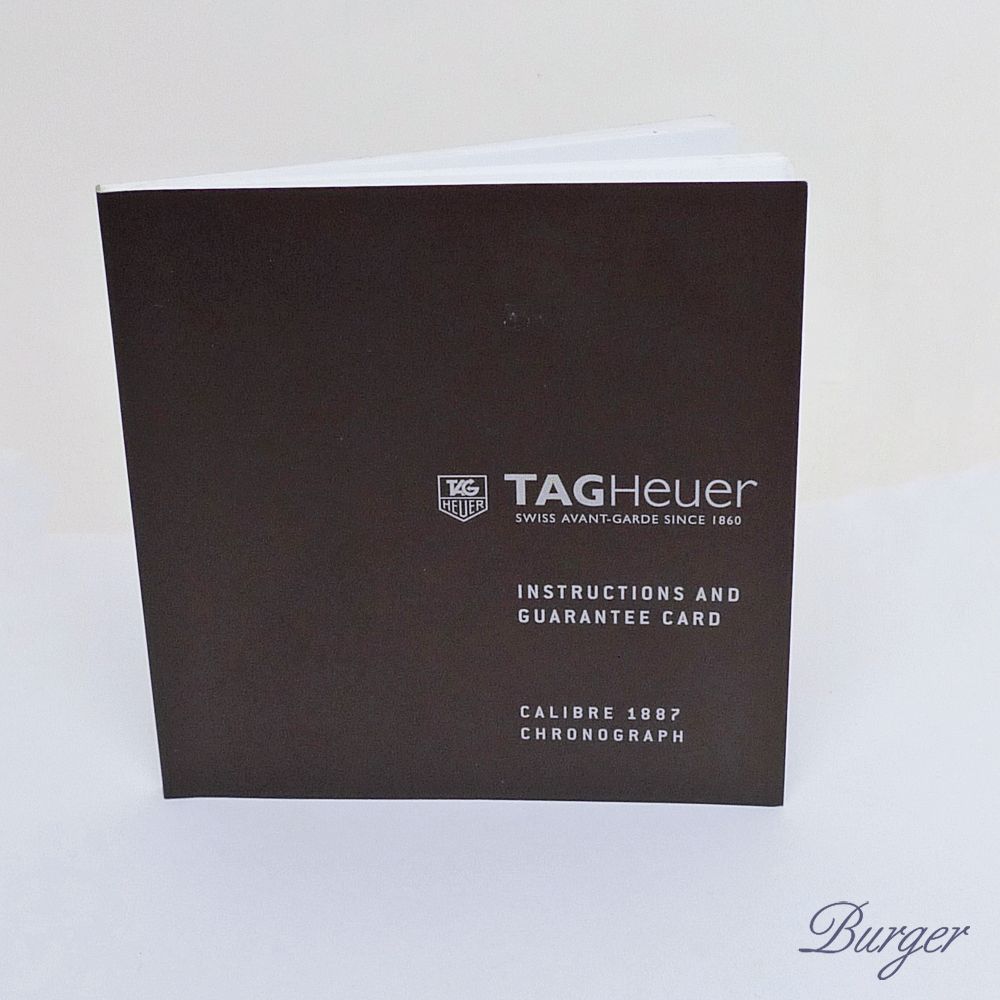 Tag Heuer - Calibre 1887 Chronograph Manual Info Booklet