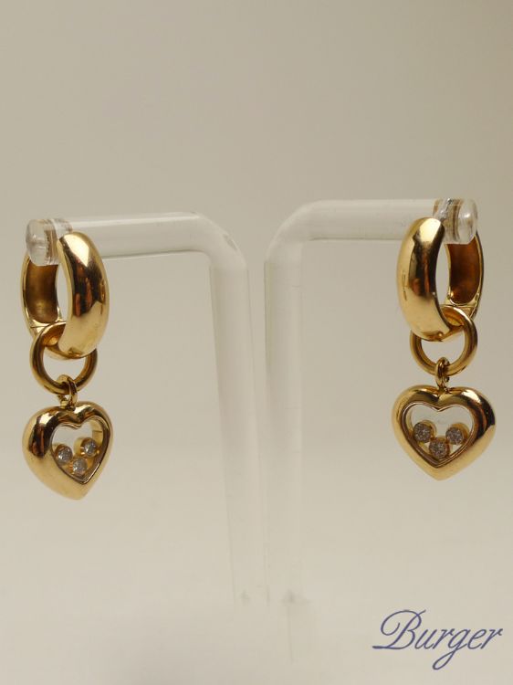 Chopard - Chopard Happy Diamonds Yellow Gold Earrings