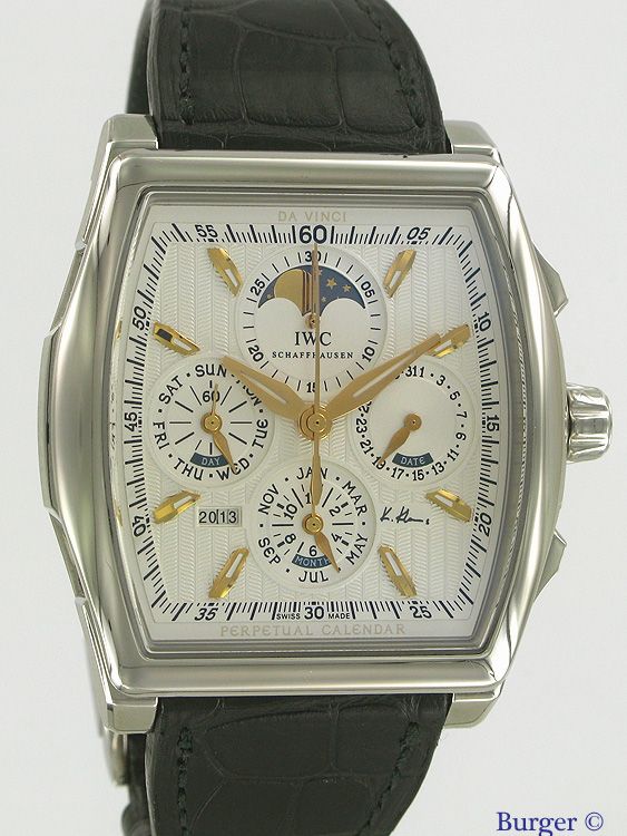 Iwc da vinci top perpetual calendar kurt klaus