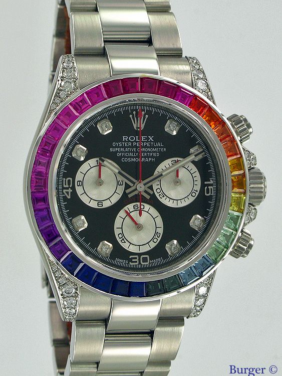 rolex rainbow iced out