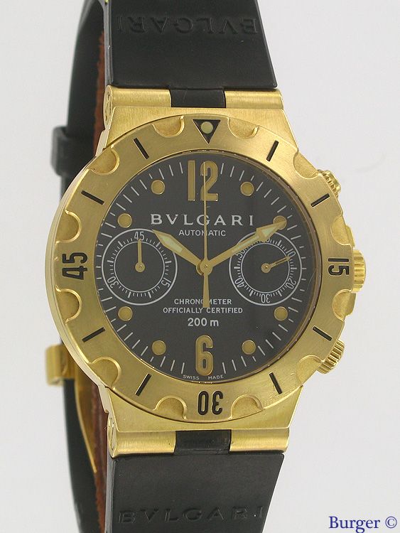 bulgari diagono chronograph yellow gold