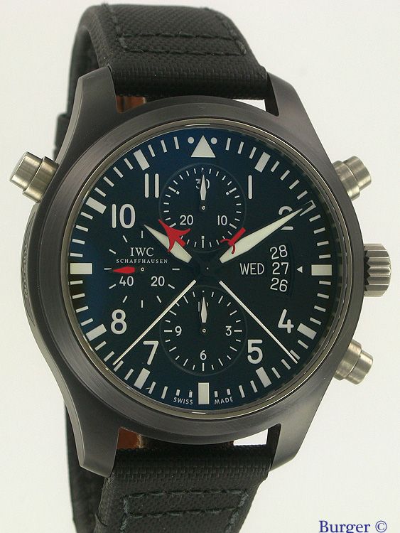 Doppelchrono Edition Top Gun IWC Verkochte horloges Juwelier Burger