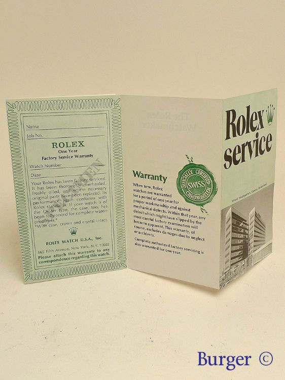 Rolex best sale factory service