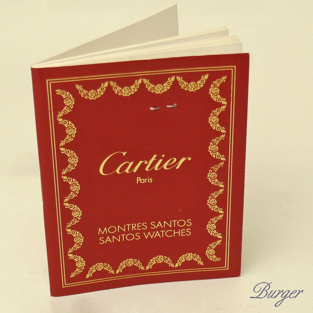 Cartier - For Various Santos Models Instruction Manual Booklet