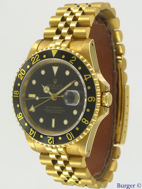 gmt master yellow gold