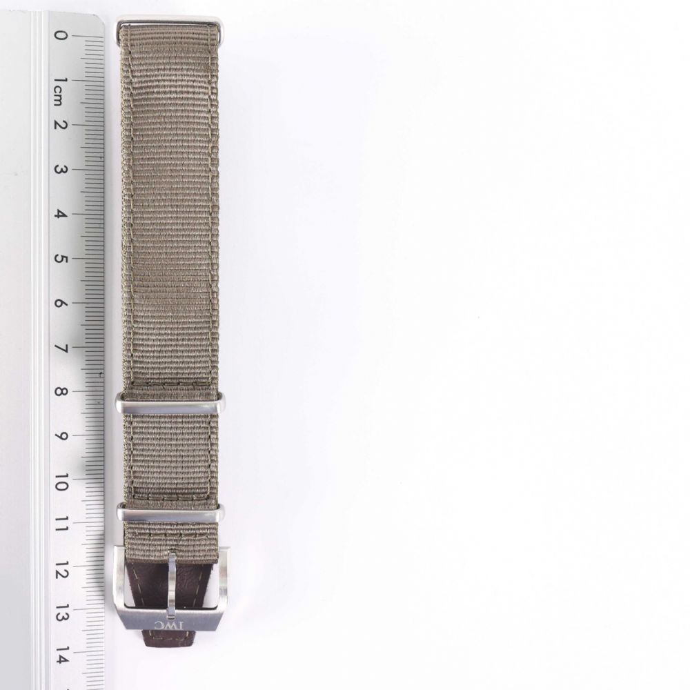 Green NATO Nylon Leather Strap 20 MM IWC Accessoires Juwelier Burger