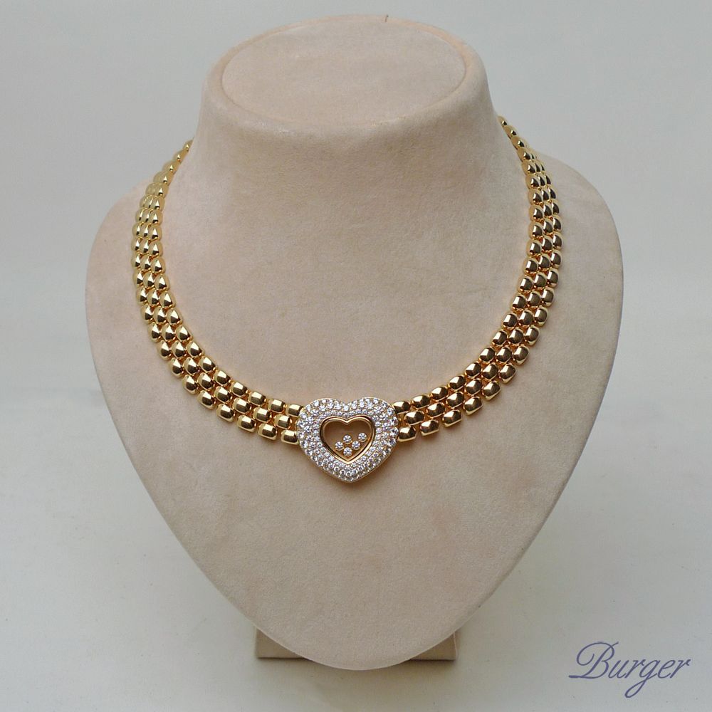 Chopard - Happy Diamonds Heart Necklace 18 K Yellow Gold