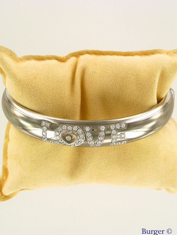 Chopard - Happy Diamonds White Gold LOVE Bracelet