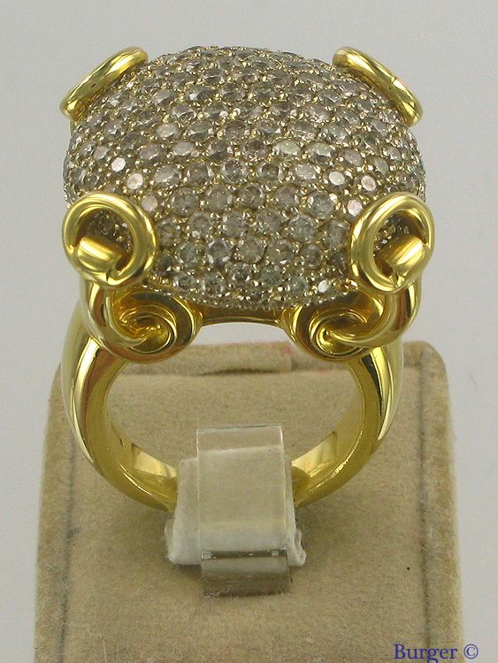 Horsebit Cocktail ring with Diamonds 