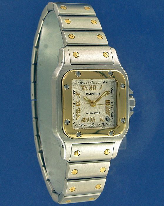 Santos Galbee Automatic Gold Steel Cartier Sold watches