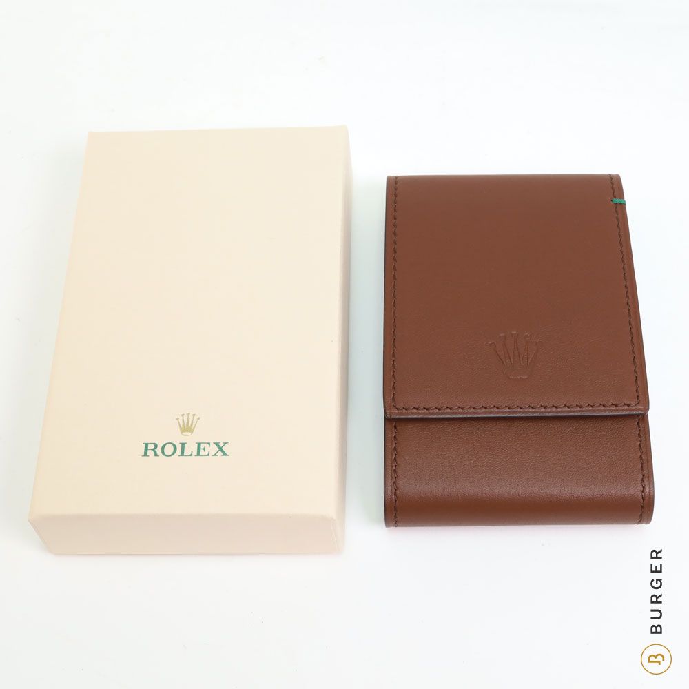 Rolex leather 2024 watch pouch