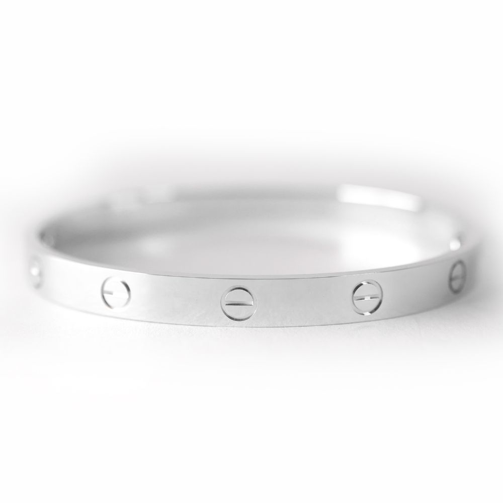 Cartier - Love Bracelet Classic White Gold Size 18