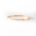 Cartier Love Bracelet Small Rose Gold Diamond Size 17