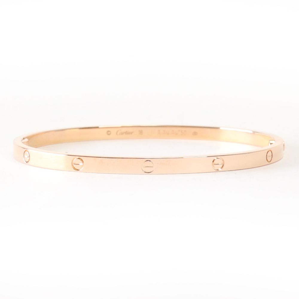 Cartier - Love Bracelet Small Rose Gold Size 19