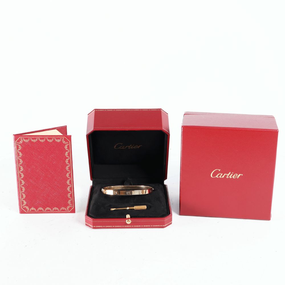 Love Bracelet Rose Gold Cartier Schmuck Juwelier Burger