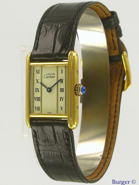 Must De Cartier Tank Vermeil Pm Cartier Sold Watches Juwelier Burger