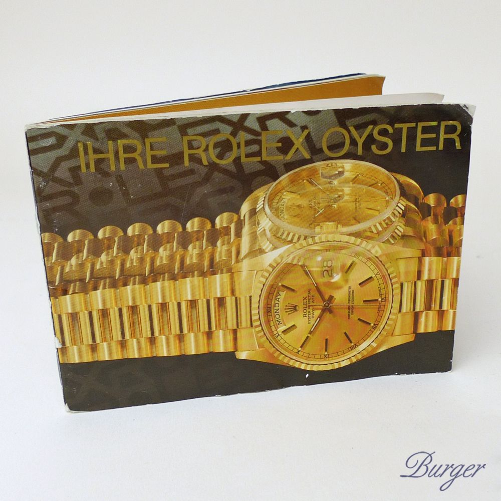 Rolex - Oyster Manual Info Booklet German