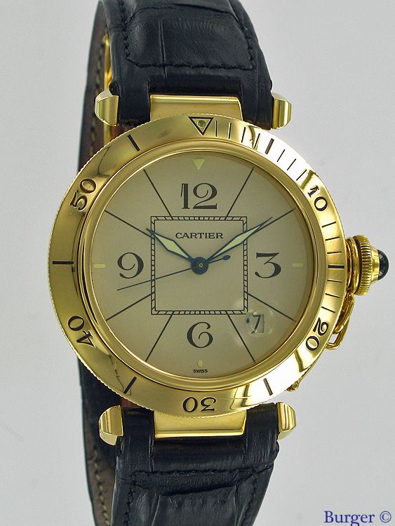Pasha 38mm Yellow Gold - Cartier - Sold 