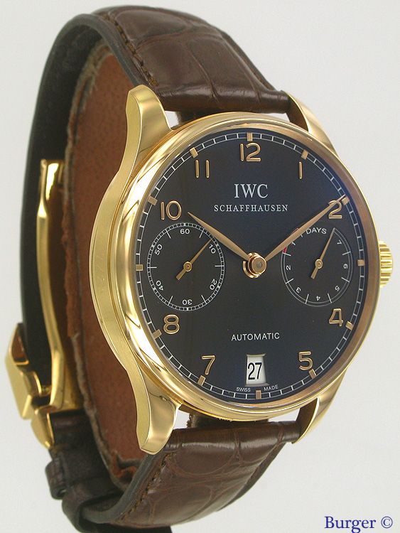 Portugieser 7 Days Rose Gold GASSAN Limited Edition IWC Verkaufte Uhren Juwelier Burger