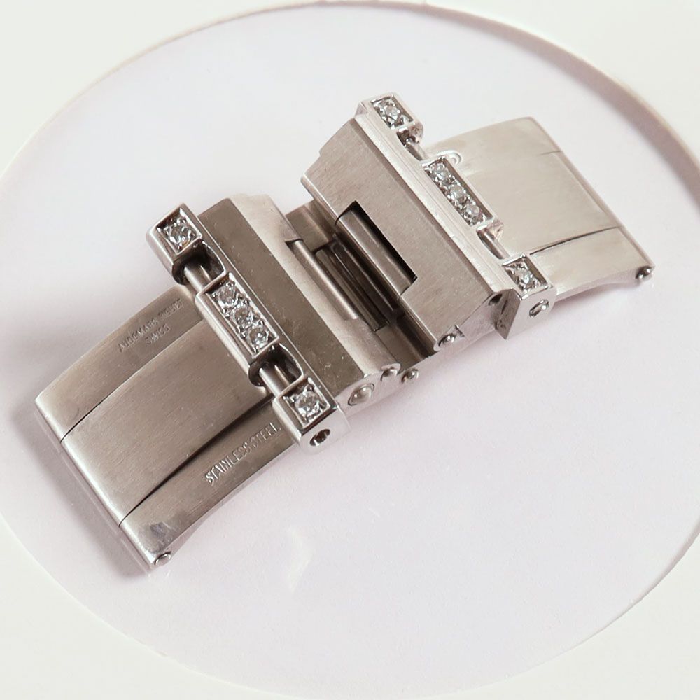 Audemars Piguet - Steel Folding Clasp with Diamonds (incomplete)