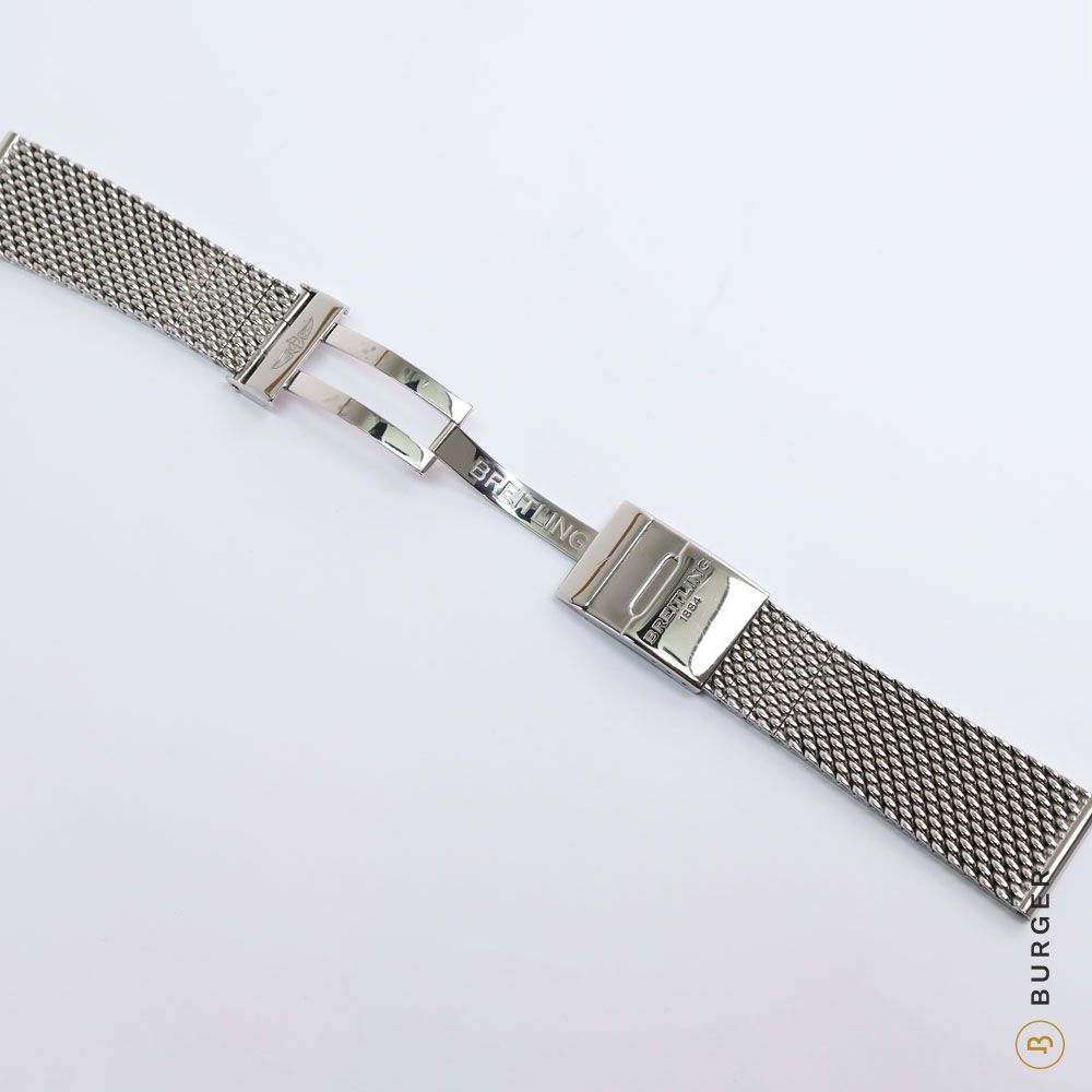 Breitling Mesh Bracelet steel woven 22mm 24mm Luxury Watches on Carousell