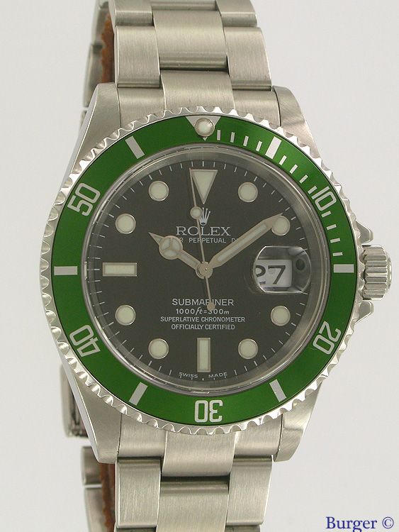 Submariner Date 16610LV Fat 4 Rolex Sold watches Juwelier Burger