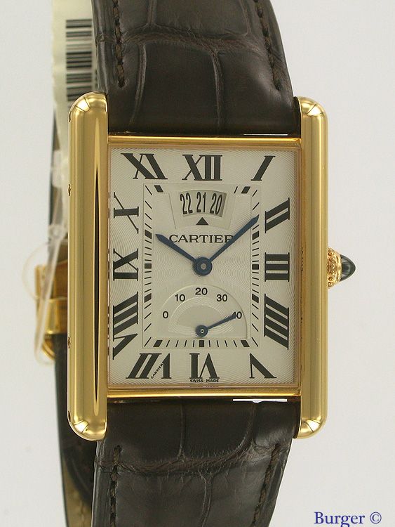 Cartier Tank Louis Cartier Big Date L XL 18k Rose Gold W1560003 Or 3185  Watch at 1stDibs