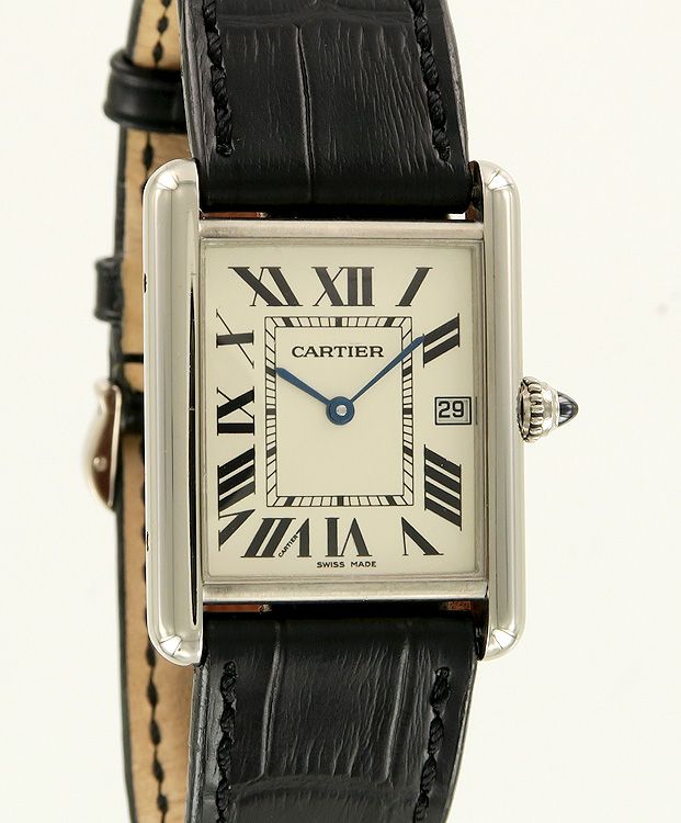 Cartier tank sales louis white gold