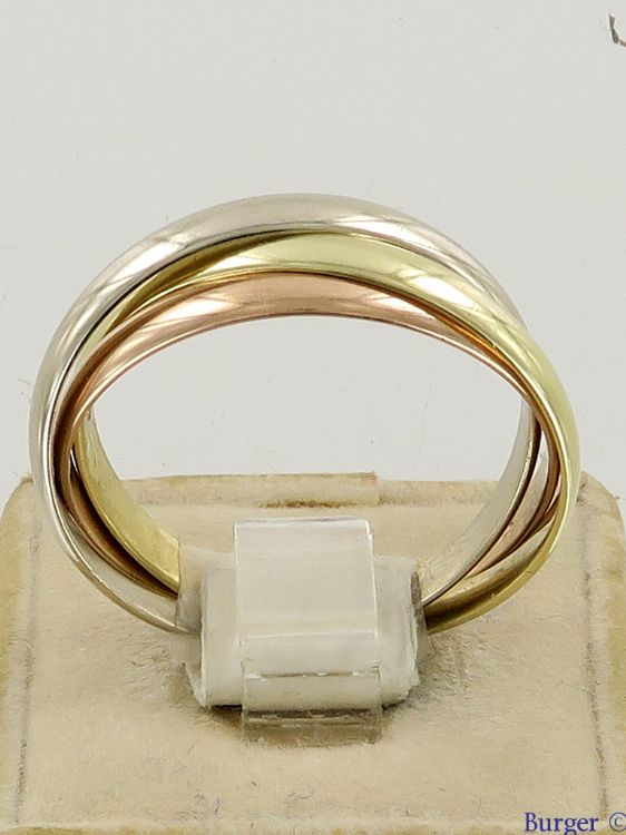 Miscellaneous - Tri-Color Ring White, Yellow and Rose gold