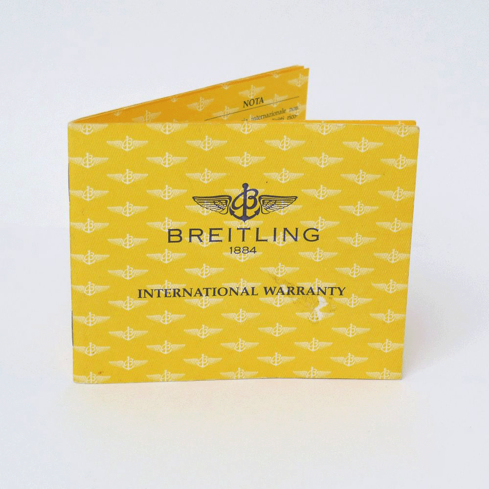 breitling electronic warranty card