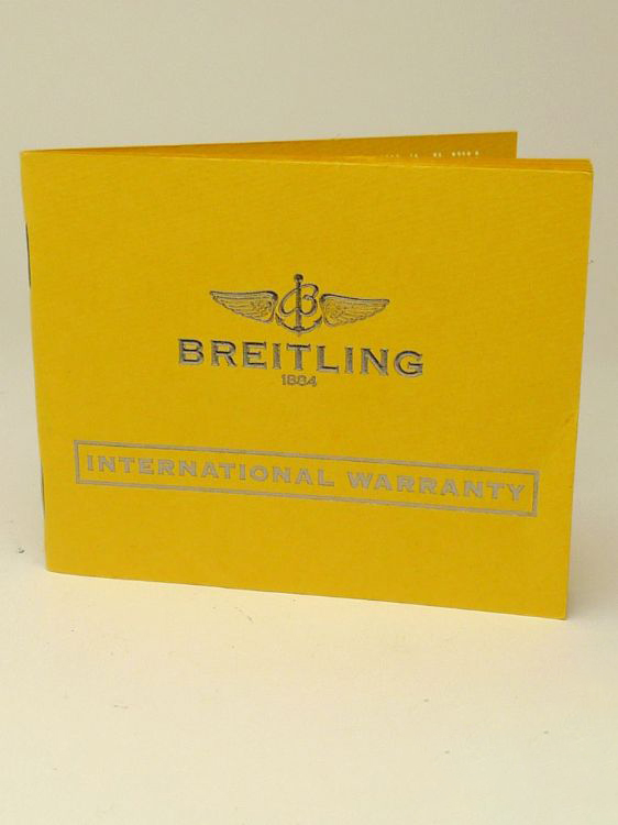 Warranty Certificate For E7936210 G606 Breitling Professional Aerospace Avantage Breitling Accessories Juwelier Burger