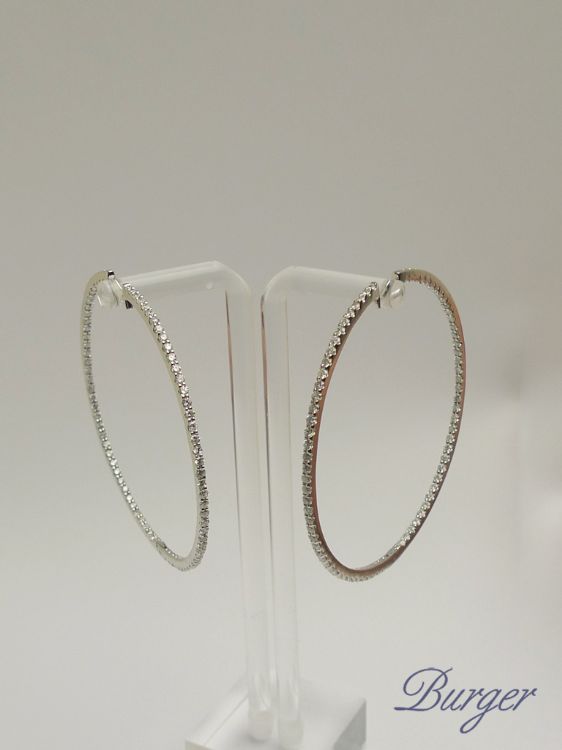 Allgemein - White Gold earrings full set with Diamonds