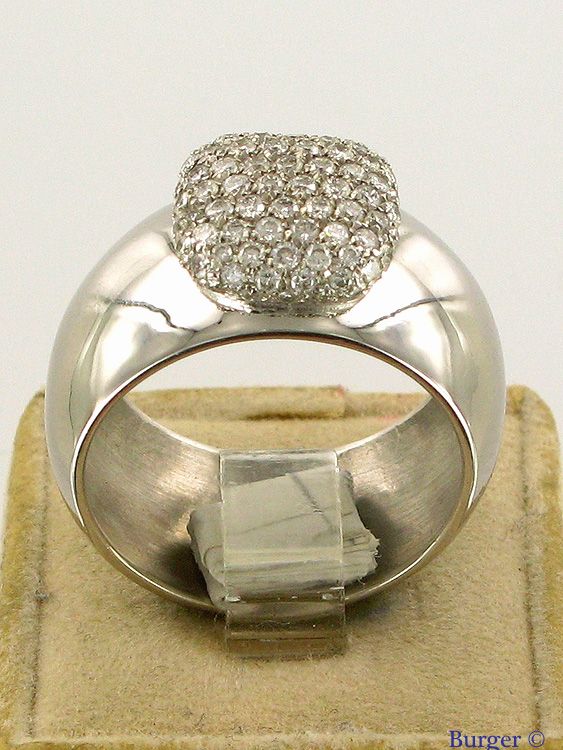 Allgemein - White Gold ring set with Diamonds