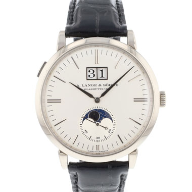 A.Lange & Sohne - Saxonia Moonphase White Gold Silver Dial